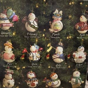Kirkland Signature Holiday Snowman Ornament Collection